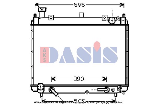 AKS DASIS radiatorius, variklio aušinimas 210131N